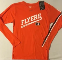 Philadelphia Flyers Dětské - Team Script  NHL Tričko s dlouhým rukávem