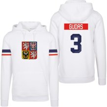 Česko - Radko Gudas 2026 Hokejová Mikina s kapucí
