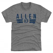 Buffalo Bills - Josh Allen Font Gray NFL T-Shirt
