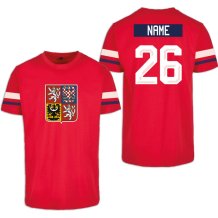 Czechy - 2026 Hockey Koszulka/Własne imię i numer - czerwony