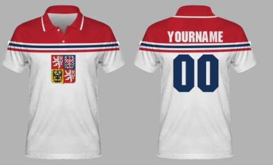 Tschechisch - Sublimiert Fan Polo T-Shirt