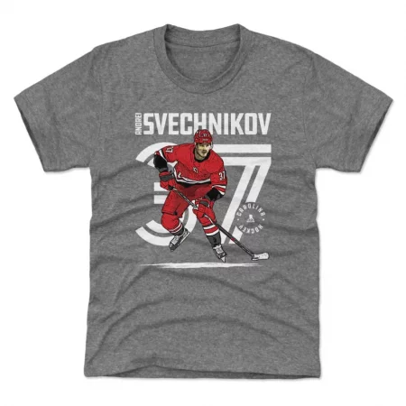 Carolina Hurricanes Kinder - Andrei Svechnikov Inline Gray NHL T-Shirt