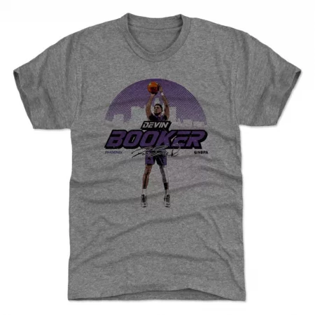 Phoenix Suns - Devin Booker Skyline Gray NBA T-Shirt