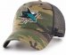 San Jose Sharks - Camo MVP Branson NHL Hat - Size: adjustable