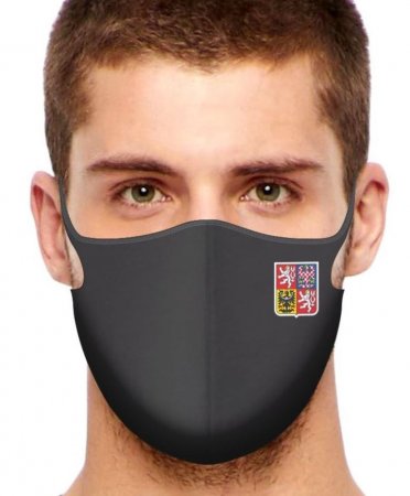 Sport Protective face mask Czech All Black / volume discount