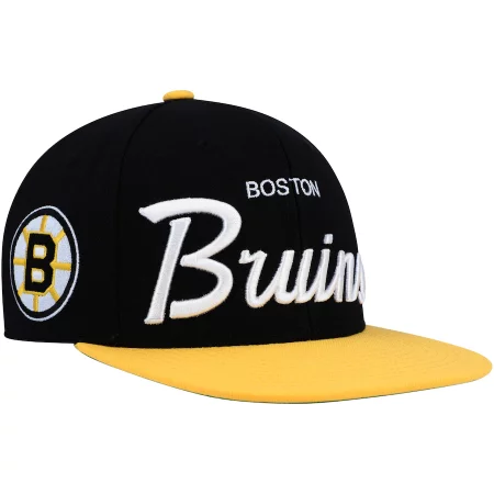 Boston Bruins - Víntage Script Snapback NHL Czapka
