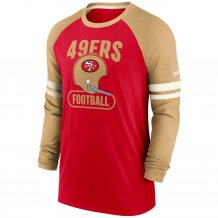 San Francisco 49ers - Throwback Raglan NFL Long Sleeve Shirt