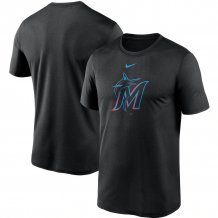 Miami Marlins - Team Logo Black MLB Tričko