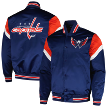 Washington Capitals - Full-Snap Satin NHL Kurtka