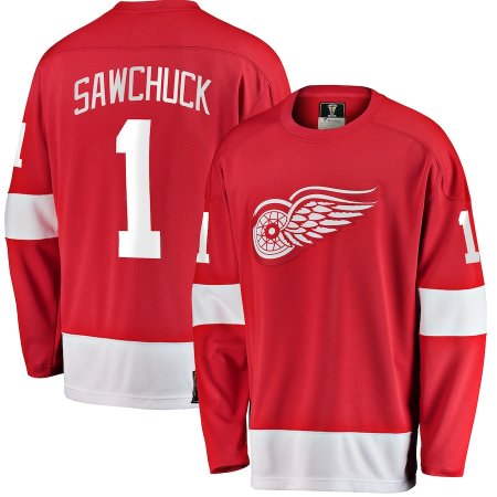 Detroit Red Wings - Terry Sawchuck Retired Breakaway NHL Trikot