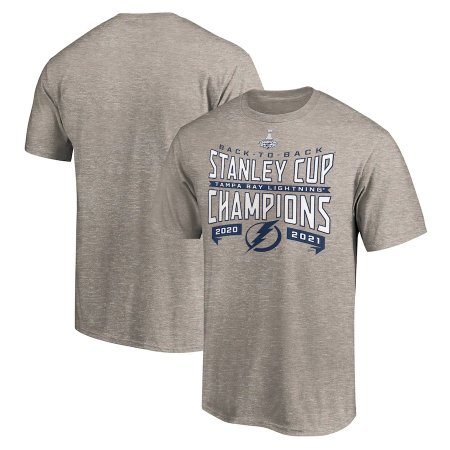 Tampa Bay Lightning - 2021 Stanley Cup Champs Back-To-Back NHL T-shirt