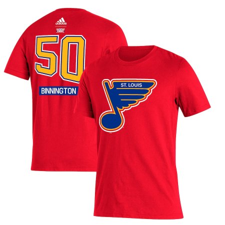 St. Louis Blues - Jordan Binnington Reverse Retro NHL T-Shirt