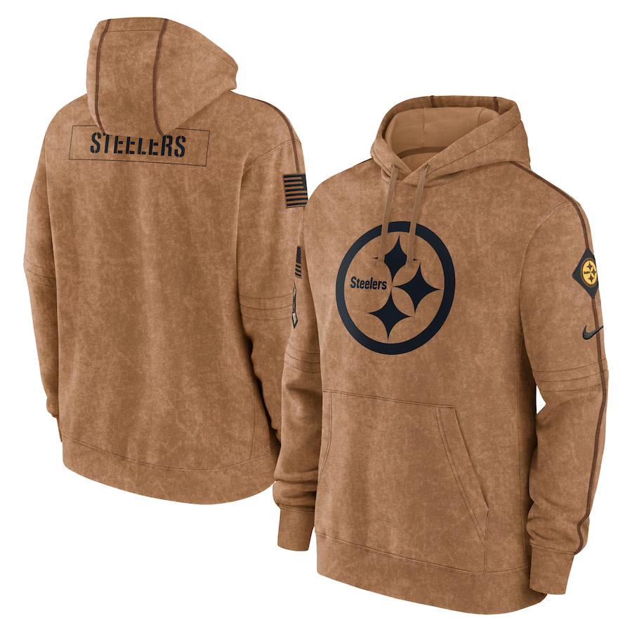 Nike Men's Pittsburgh Steelers Logo Thermal Hoodie