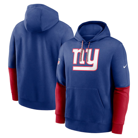 New York Giants - 2024 Sideline Club Pullover Royal NFL Bluza z kapturem