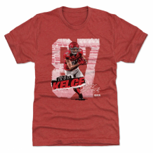 Kansas City Chiefs - Travis Kelce Rough Red NFL T-Shirt