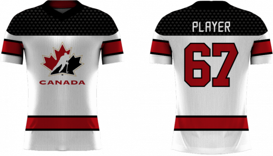 Kanada - 2018 Sublimované Fan Tričko s vlastným menom a číslom