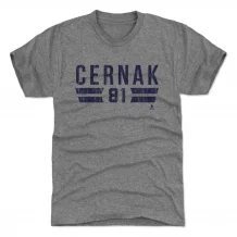 Tampa Bay Lightning - Erik Cernak Font Gray NHL T-Shirt