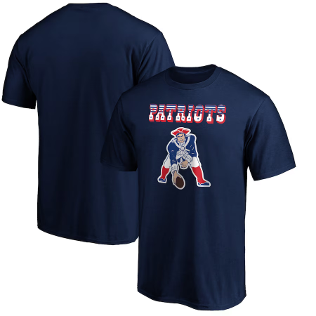 New England Patriots - Team Lockup Navy NFL Tričko