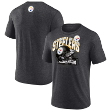 Pittsburgh Steelers - Helmet Tri-Blend NFL T-Shirt