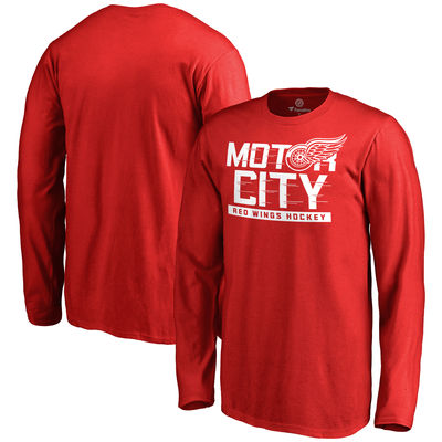 Detroit Red Wings Youth - Hometown Collection Motor City NHL Long Sleeve T-Shirt