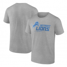 Detroit Lions - Team Lockup Gray NFL T-Shirt