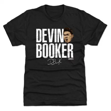 Phoenix Suns - Devin Booker Stacked Black NBA T-Shirt