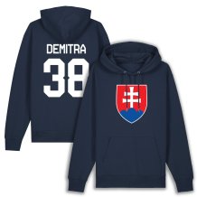 Slovensko Pavol Demitra Hockey Navy Mikina s kapucí