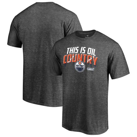 Edmonton Oilers - 2021 Stanely Cup Playoffs Heads Up NHL T-Shirt