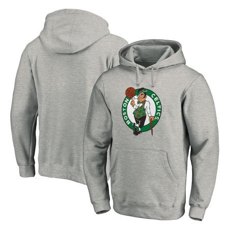 Boston Celtics - Primary Team Logo Gray NBA Mikina s kapucňou