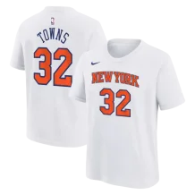 New York Knicks Youth - Karl-Anthony Towns White NBA T-shirt