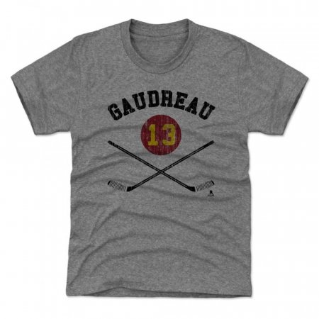Calgary Flames Youth - Johnny Gaudreau Sticks NHL T-Shirt