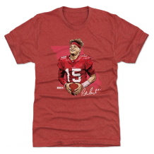 Kansas City Chiefs - Patrick Mahomes City Map Red NFL T-Shirt