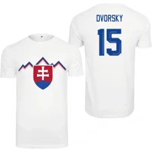 Słowacja - Dalibor Dvorský 2026 Hockey Koszulka - biała