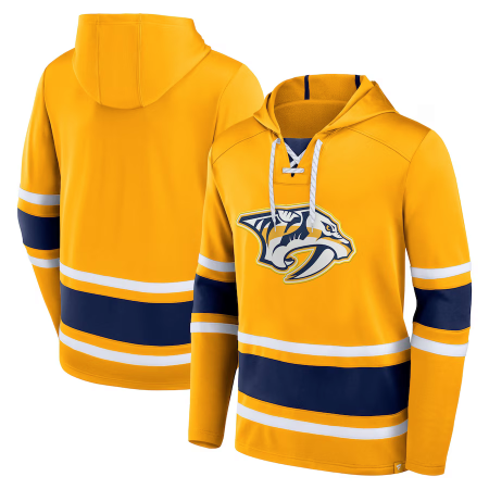 Nashville Predators - Puck Deep Lace-Up NHL Sweatshirt