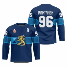 Finlandia - Mikko Rantanen 2026 Bronze Patch Hockey Replica Jersey