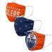 Edmonton Oilers - Sport Team 3-pack NHL face mask - Size: one size