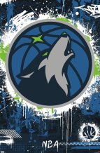 Minnesota Timberwolves - Maximalist NBA Plakat