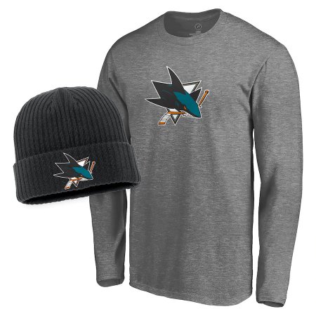 San Jose Sharks - T-Shirt + Knit Hat NHL Set