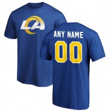 Los Angeles Rams - Authentic Personalized Blue NFL T-Shirt