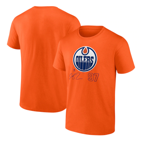 Edmonton Oilers - Connor McDavid Signature NHL Tričko