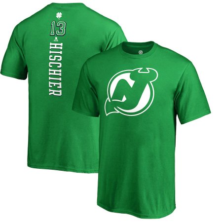 New Jersey Devils Youth - Nico Hischier St. Patrick Day NHL T-Shirt