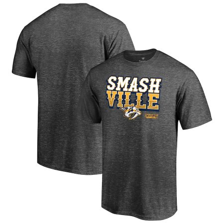 Nashville Predators - 2021 Stanely Cup Playoffs Heads Up NHL T-Shirt