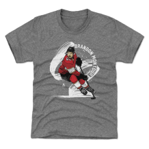 Florida Panthers Youth - Brandon Montour Brush Gray NHL T-Shirt