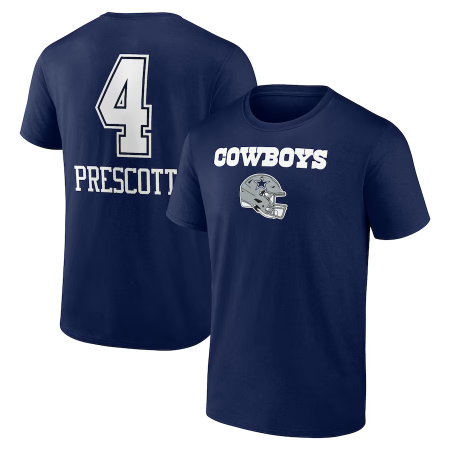Dallas Cowboys - Dak Prescott Wordmark NFL Tričko