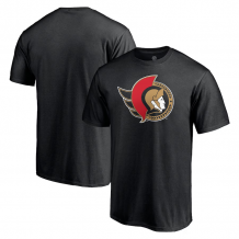 Ottawa Senators - Primary Logo Black NHL T-Shirt