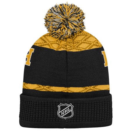 Pittsburgh Penguins Youth - Puck Pattern NHL Knit Hat