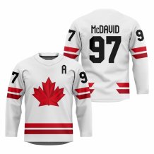 Kanada - Connor McDavid 2026 Hockey Replica Fan Trikot Weiß