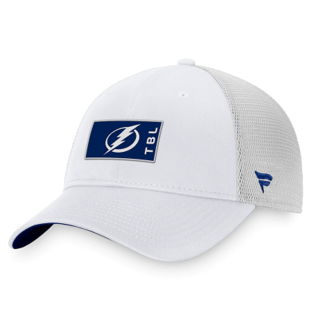 Tampa Bay Lightning - Authentic Pro Rink Trucker White NHL Hat