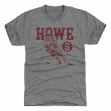 Detroit Red Wings - Gordie Howe Vinatge Gray NHL T-Shirt