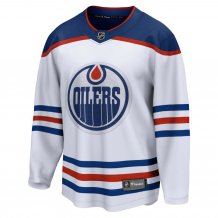Edmonton Oilers - Premier Breakaway Away NHL Trikot/Name und Nummer